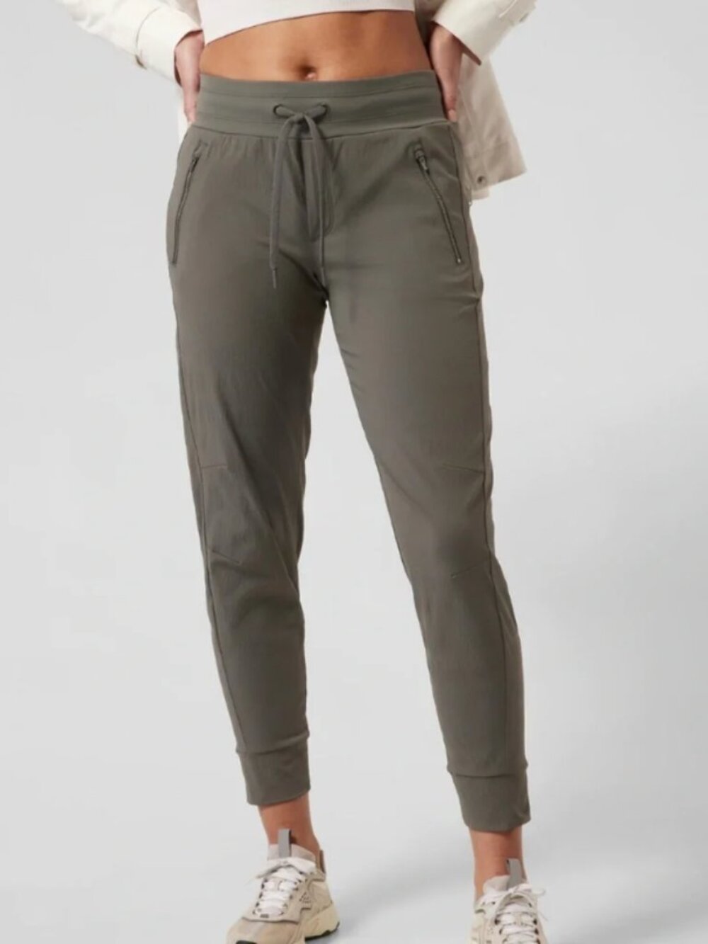 Athleta Trekkie North Jogger Pants Mountain Olive, Size 4, EUC